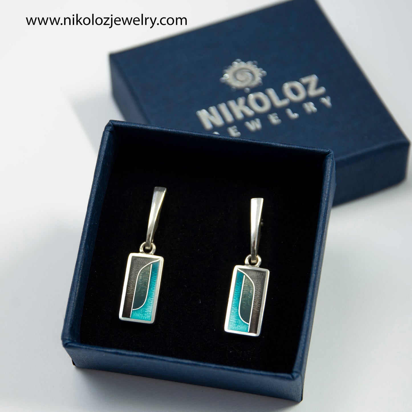 Silver Dangle Stud Posts 2 pcs. 14 mm For Earrings, Sterling Silver 925, Earrings Post, Jewelry Findings