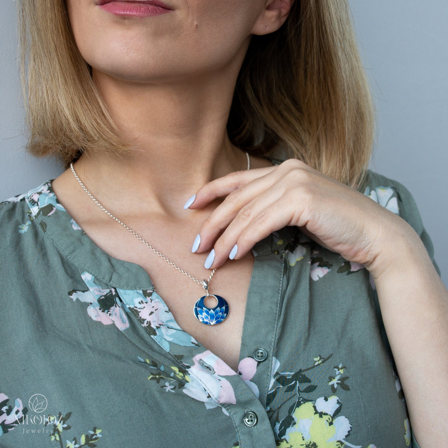 Round Pendant Bail 3 pcs, Sterling Silver 925 Bail With Loop, 12,5 mm Pendant Pinch, Snap on Bail, Pendant Holder, Jewelry Findings