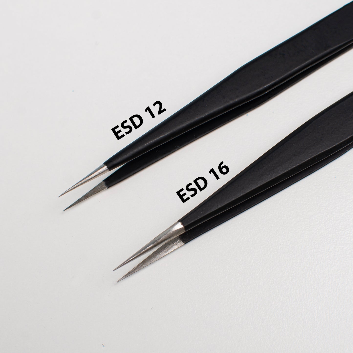 Tweezers Vetus ESD 12, 1pcs, Tweezers For Bending Wire, Stainless Steel Tweezers, Non Magnetic Straight Tweezer For Enamelwork Very Sharp