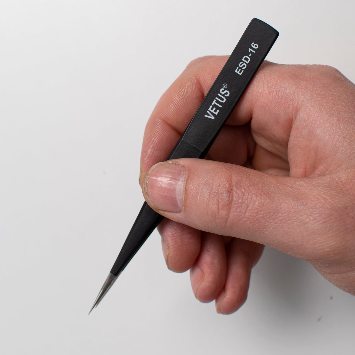 Tweezers Vetus ESD 16, 1pcs, Tweezers For Bending Wire, Stainless Steel Tweezers, Non Magnetic Straight Tweezer For Enamelwork Very Sharp (Copy)