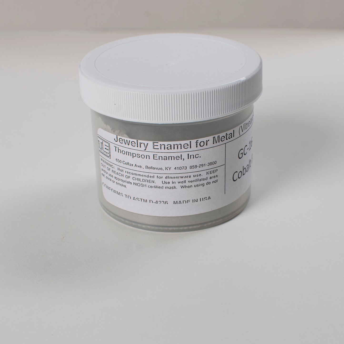Ground Coat for Enamelling Iron 25g, Liquid Form Enamel Cobalt Blue (Actually Grey), Dry Enamel Powder, Ground For Steel