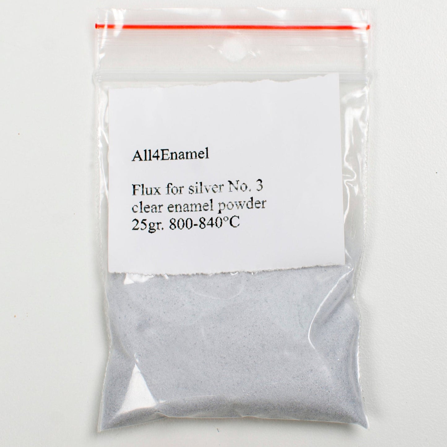 Flux, Clear Enamel For Silver, No 3, 25g, Fondant, Glassed Powder For Enamelling, Enamel For Kiln Torch, Enamel Tools For Enamelling