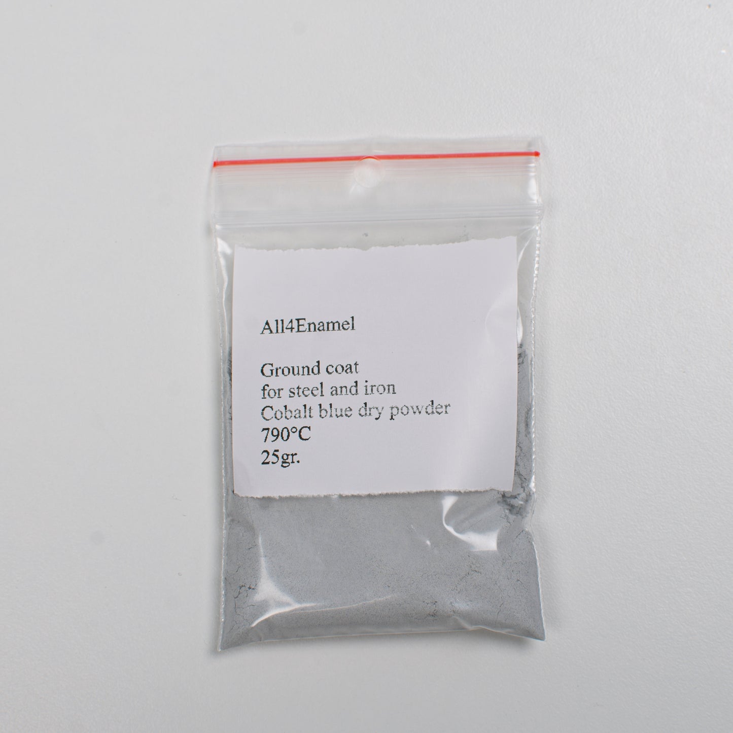 Ground Coat for Enamelling Iron 25g, Liquid Form Enamel Cobalt Blue (Actually Grey), Dry Enamel Powder, Ground For Steel