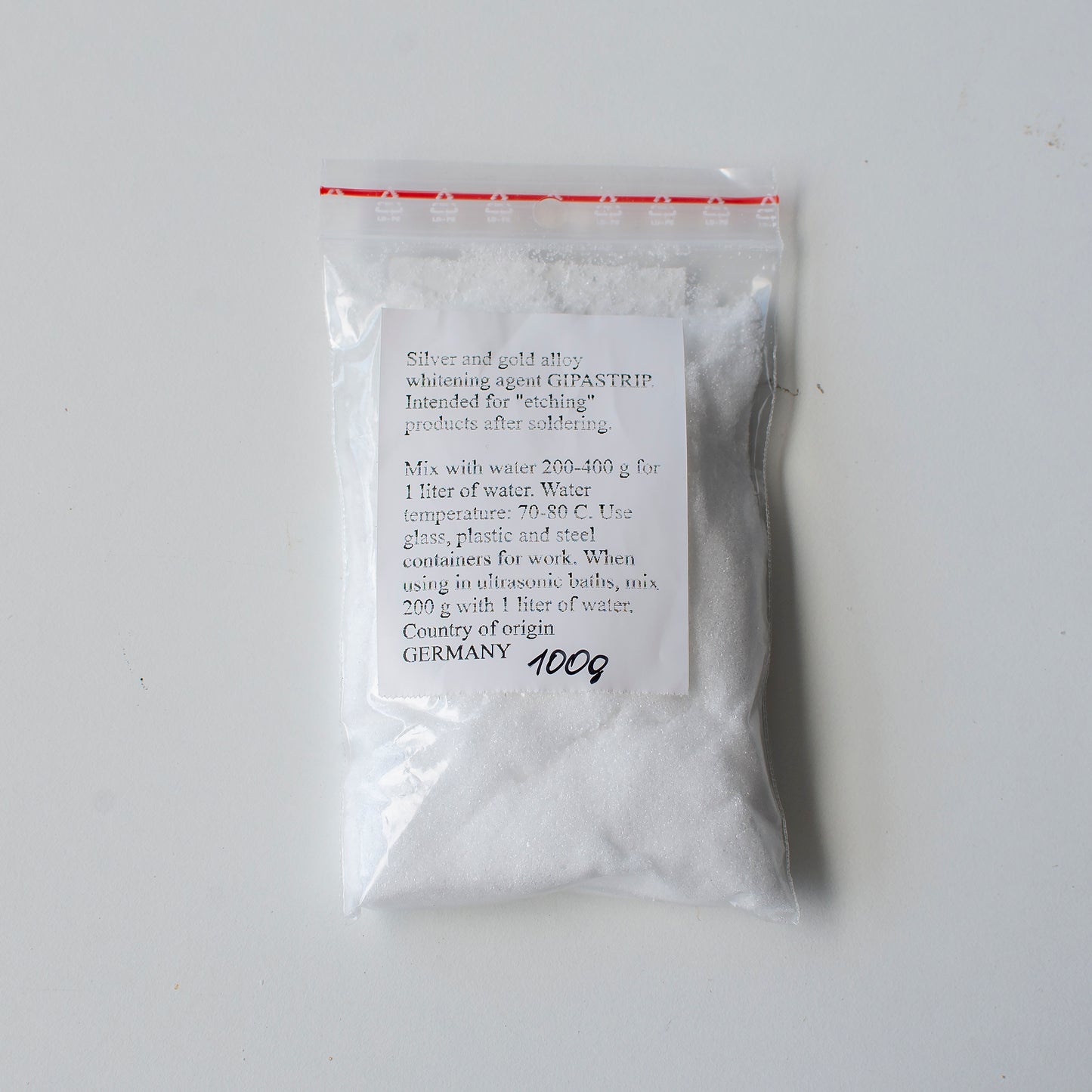 Whitening Powder 100g., Gipastrip Dry Powder For Metal, Silver Cleaning Powder, Compound For Pickling