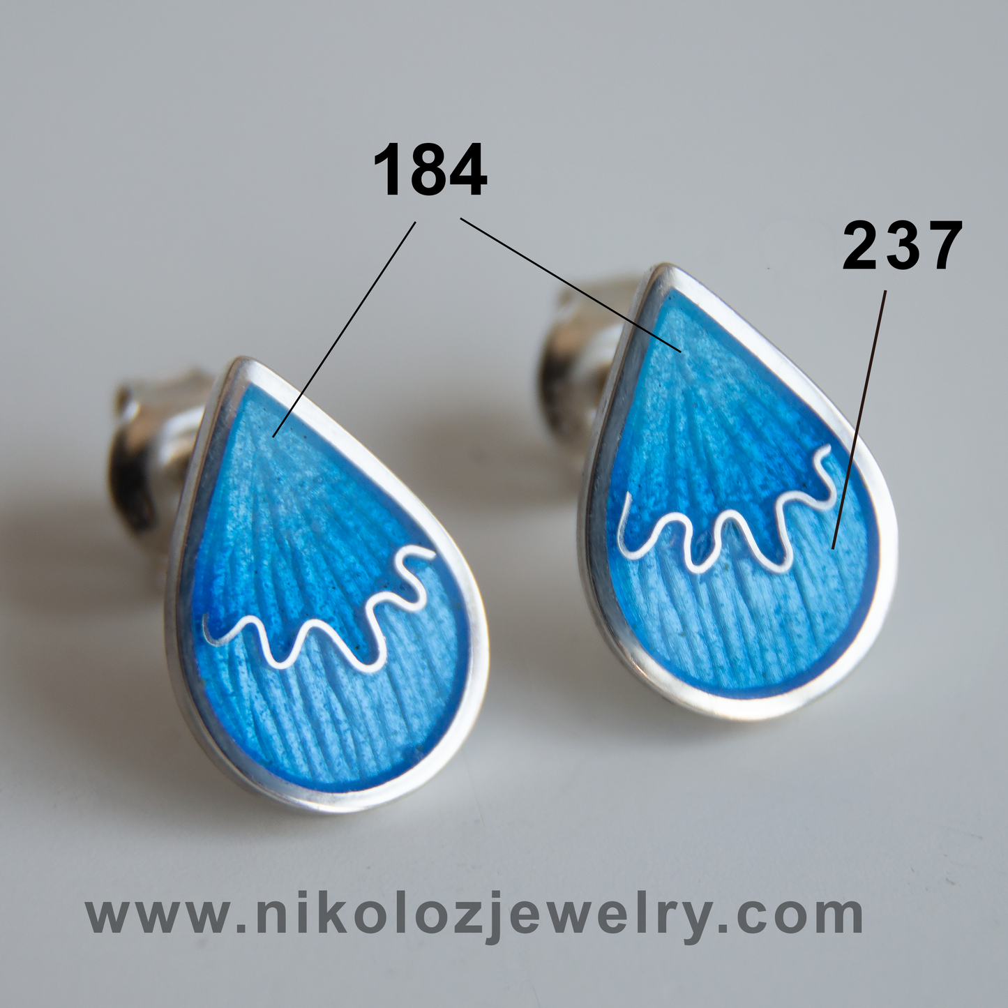 Enamel Powder Azure Blue Transparent Enamel No 184, Glassed Enamel Powder For Enameling (25g., 50g., 100g.)