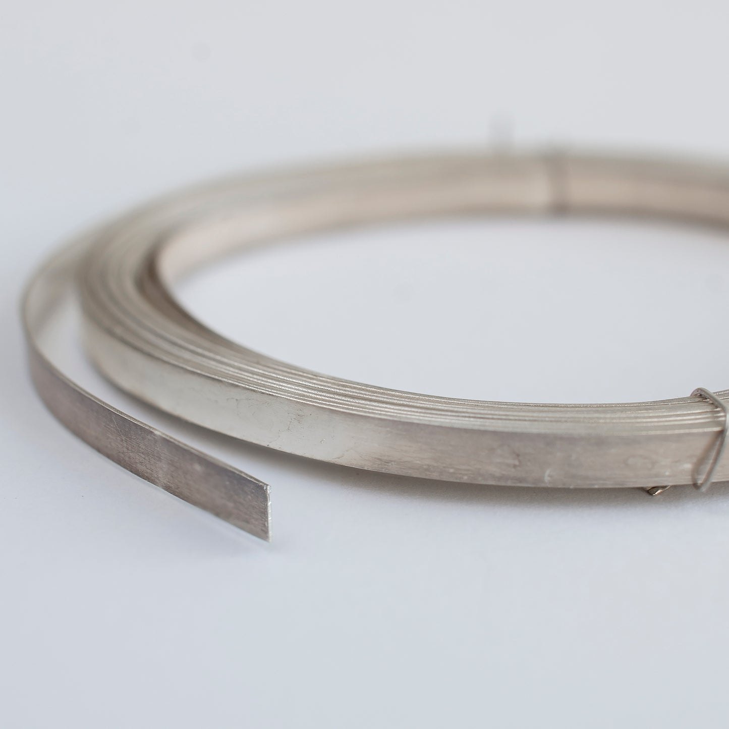 Bezel Flat Wire 0,35 x 3,5 mm, Handmade Wire, Sterling Silver 925 Strip, Silver Strip For Cabochoon Set, Wire For Stone Setting