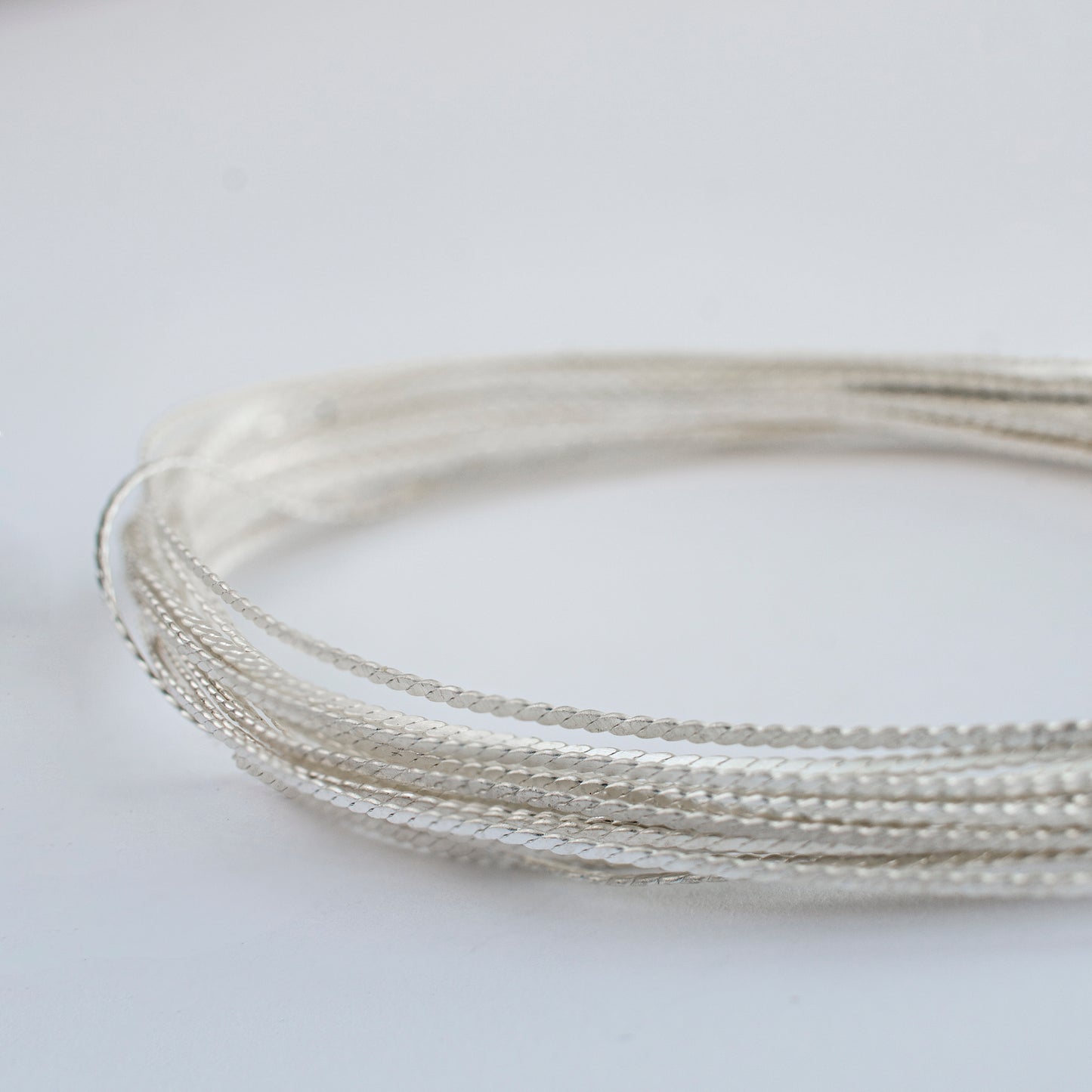Fine Silver Filigree Wire, 2,3,5 meters, 0,3x0,95mm Flat Filigree Wire, 999 Handmade Double Twisted Wire, Jewelry Bending Wire, Soft Wire