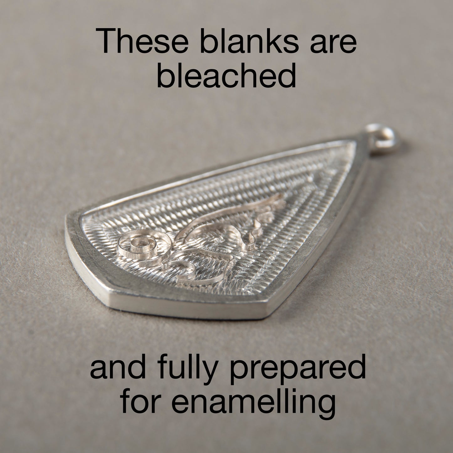 Sterling Silver Blank For Enamelling 32x20 mm, No Need To Add Foil Or Counter Enamel, 925 Form Prepared For Making Earrings Or Pendant