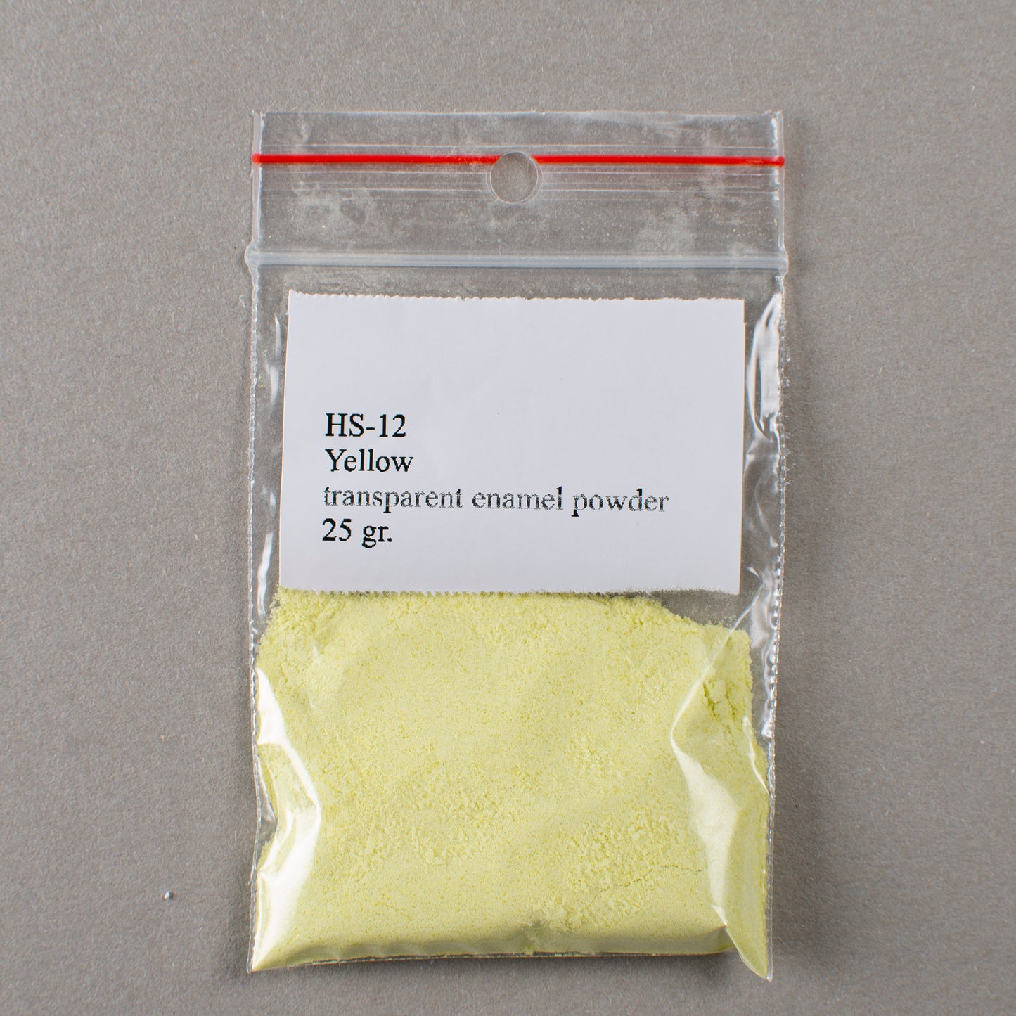 Enamel Powder Neon Yellow Transparent Enamel No. HS-12, 25gr. Glassed Powder For Enameling On Silver, Copper, Gold, Enamelling Tools