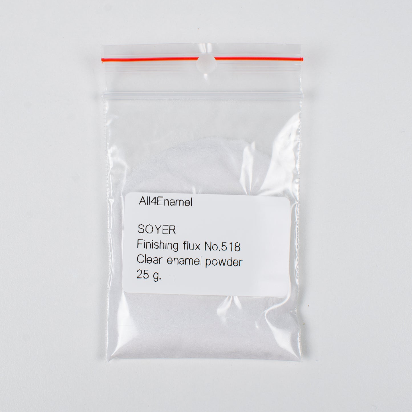 Finishing Flux No 518, Clear enamel powder (25g., 50g., 100g.)