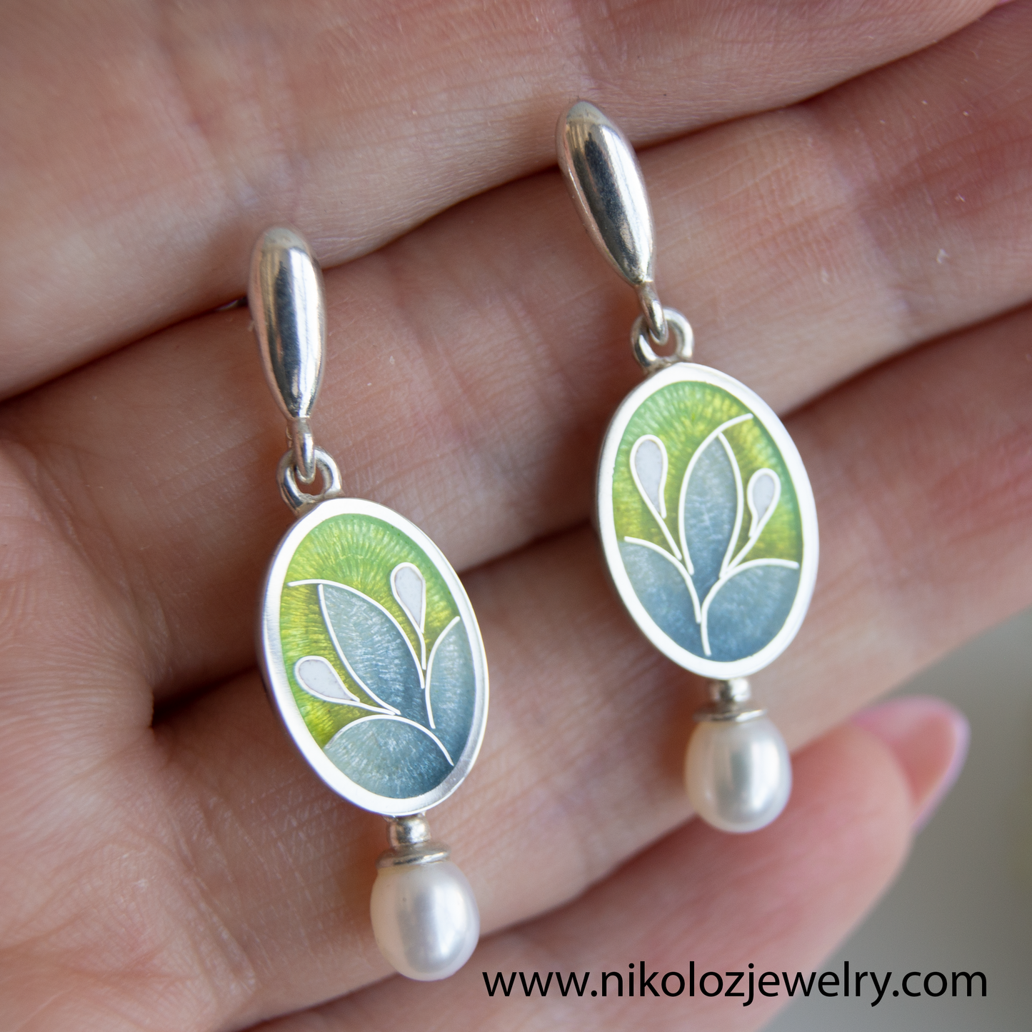 Silver Drop Posts 2 pcs. For Dangle Stud Earrings, 12,5 mm Sterling Silver 925, Earrings Post, Jewelry Findings