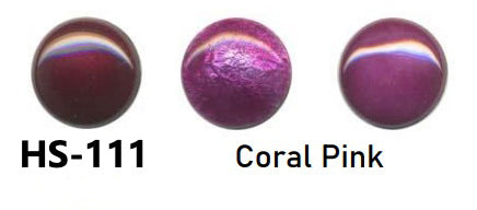 Coral Pink Transparent Enamel Powder No HS-111: Glassed Enamel, 25g.