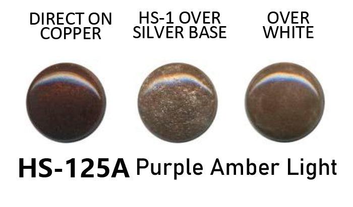 Enamel Powder Purple Amber Light Transparent Enamel No. HS-125A, 25gr. Glassed Powder For Enamelling On Silver, Copper, Gold