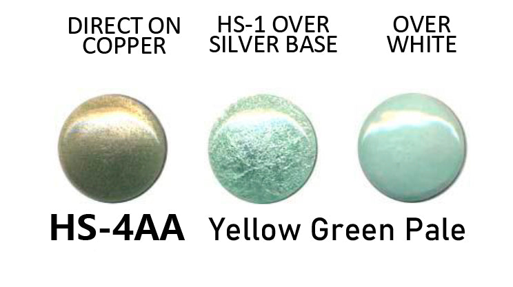 Enamel Powder Yellow Green Pale Transparent Enamel No. HS-4AA, 25gr. Glassed Powder For Enameling On Silver, Copper, Gold, Enamelling Tools