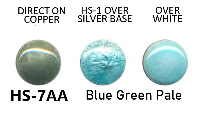 Enamel Powder Blue Green Pale Transparent Enamel No. HS-7AA, 25gr. Glassed Powder For Enameling On Silver, Copper, Gold, Enamelling Tools