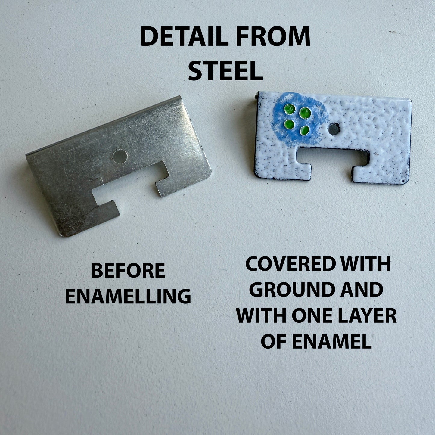 Ground Coat for Enamelling Iron 25g, Liquid Form Enamel Cobalt Blue (Actually Grey), Dry Enamel Powder, Ground For Steel