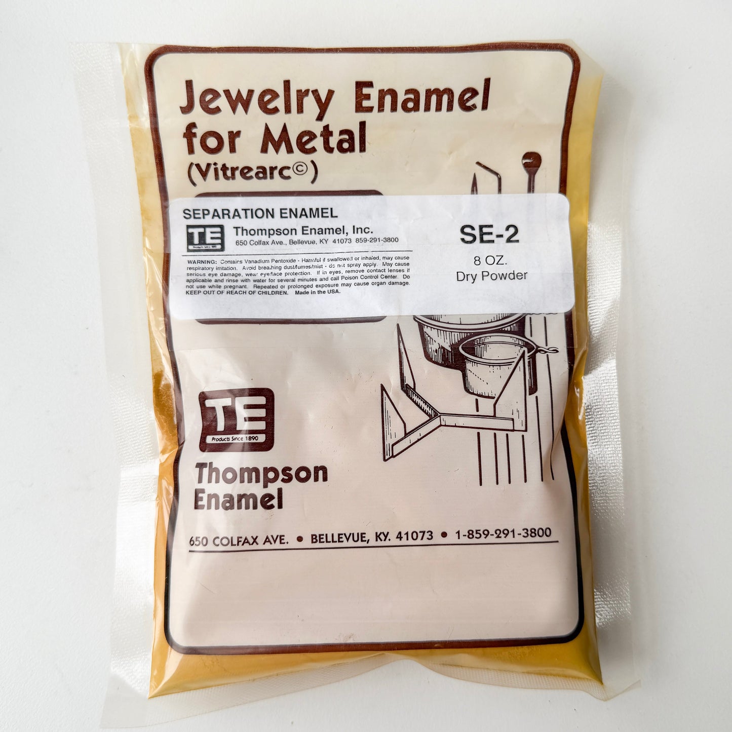 Separation Enamel, 10g or 25g Quantity, Jewelry Enamel For Metal, Thompson SE-2 Enamel, Dry Enamel Powder
