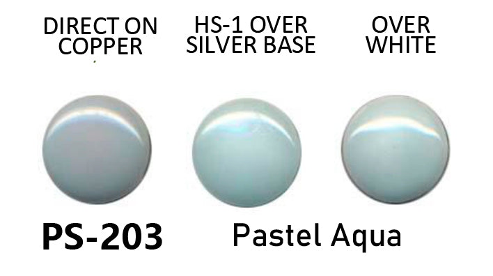 Enamel Powder Pastel Aqua Translucent Enamel No. PS-203, 25gr. Glassed Powder For Enamelling On Silver, Copper, Gold, Enamelling Tools