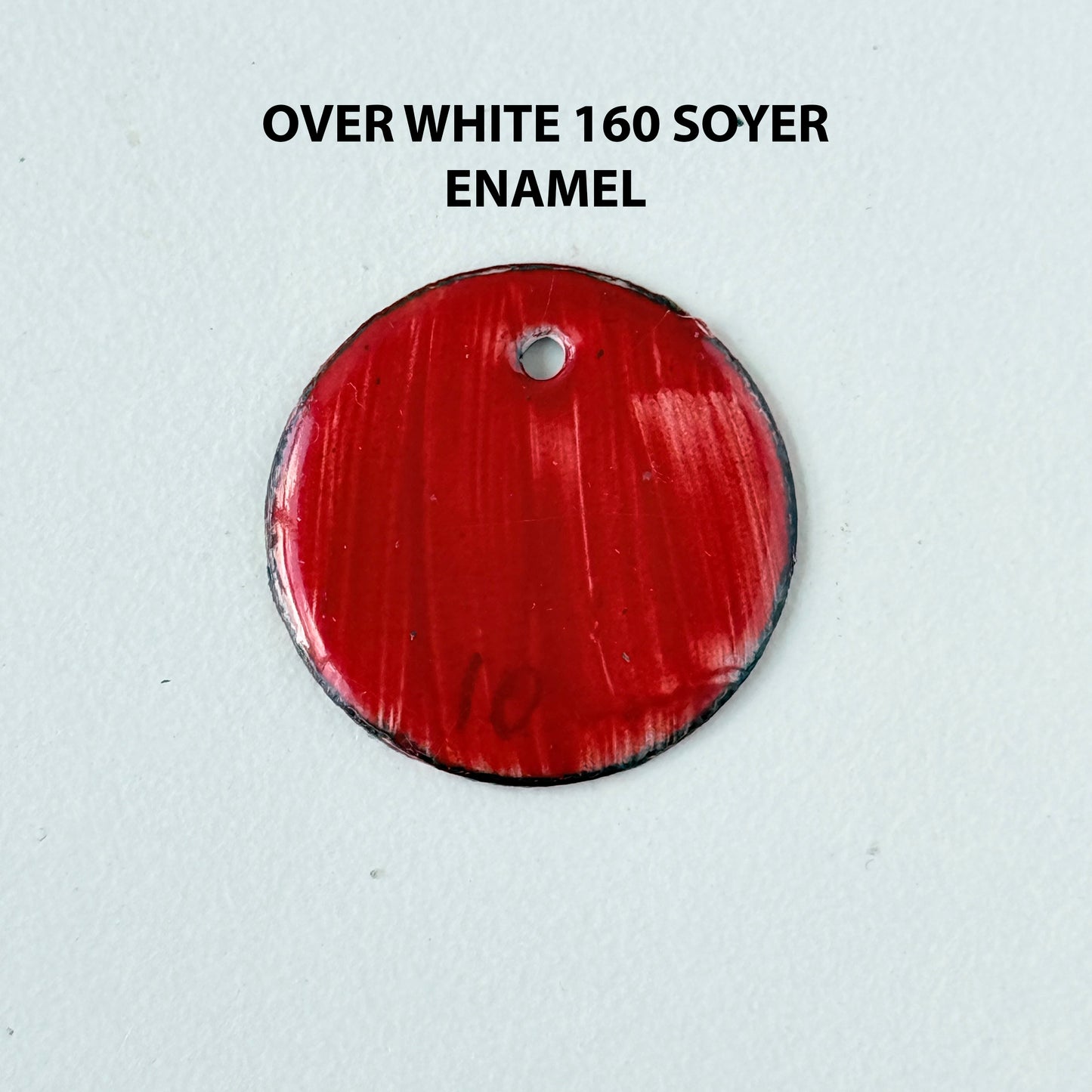 Onglaze Enamel Powder - 8g, Overglaze Painting Powder for Ceramics & Jewelry, Scarlet Red No. G010
