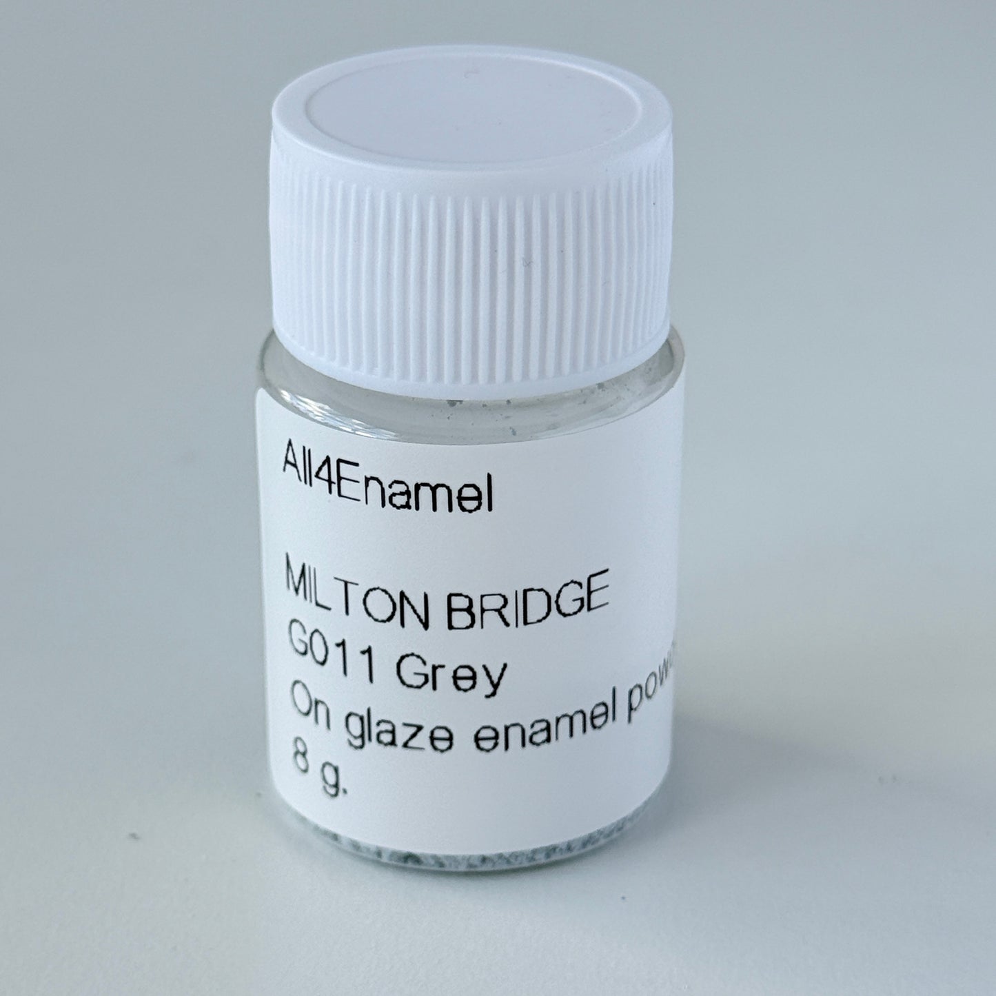 Onglaze Enamel Powder - 8g, Overglaze Painting Powder for Ceramics & Jewelry, Grey No. G011