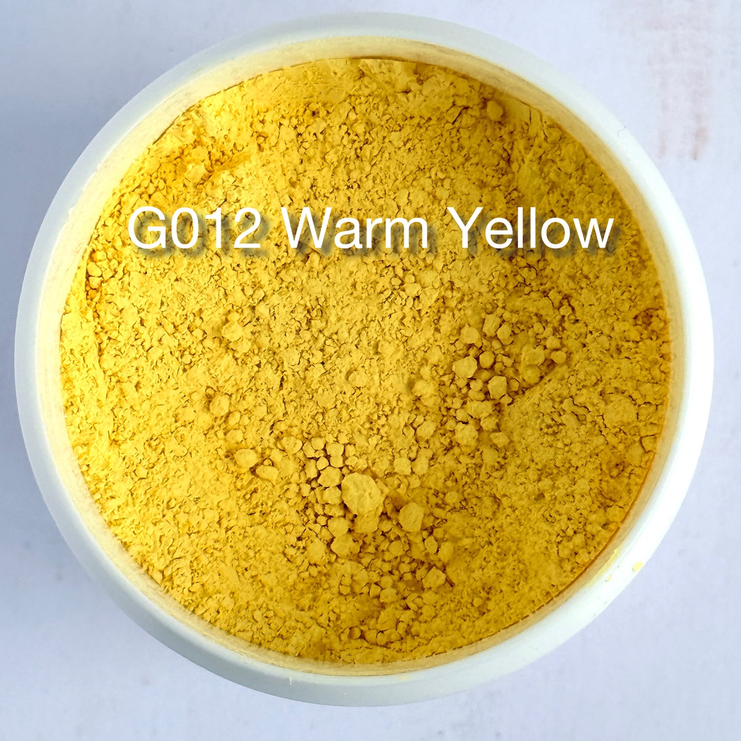 Onglaze Enamel Powder - 8g, Overglaze Painting Powder for Ceramics & Jewelry, Warm Yellow No. G012