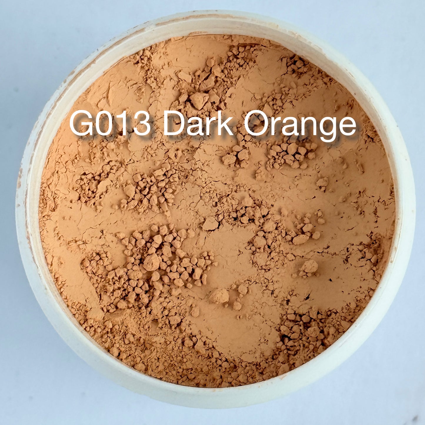 Onglaze Enamel Powder - 8g, Overglaze Painting Powder for Ceramics & Jewelry, Dark Orange No. G013