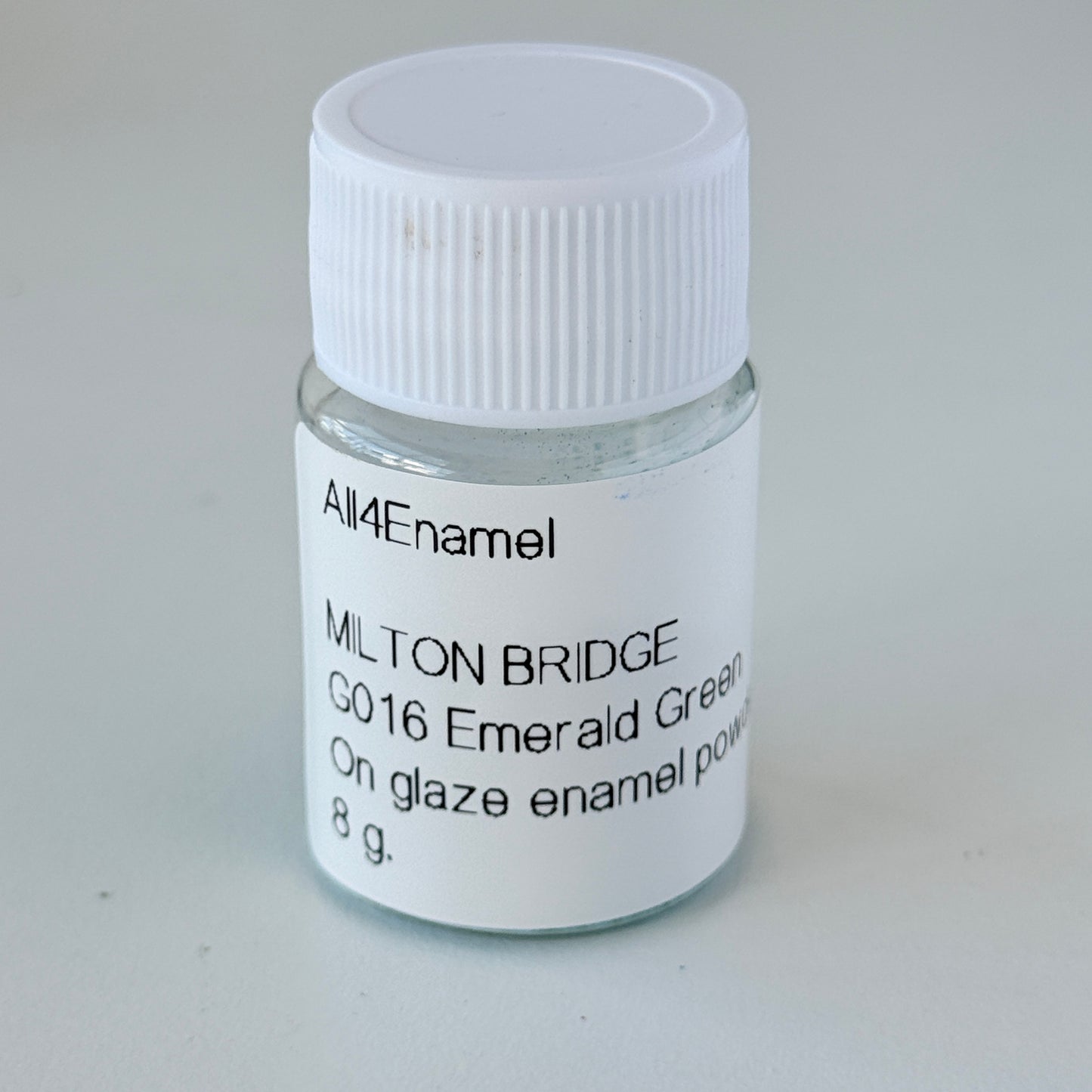 Onglaze Enamel Powder - 8g, Overglaze Painting Powder for Ceramics & Jewelry, Emeral Green No. G016