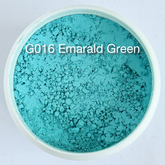 Onglaze Enamel Powder - 8g, Overglaze Painting Powder for Ceramics & Jewelry, Emeral Green No. G016