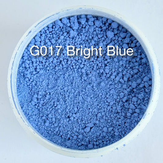 Onglaze Enamel Powder - 8g, Overglaze Painting Powder for Ceramics & Jewelry, Bright Blue No. G017
