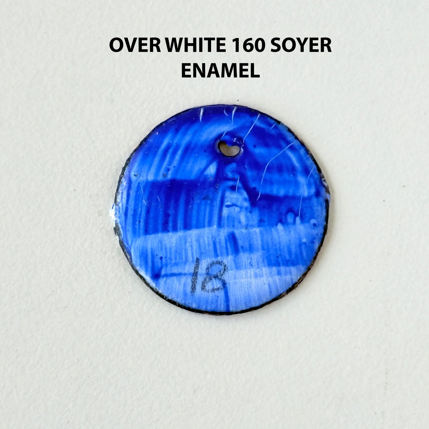 Onglaze Enamel Powder - 8g, Overglaze Painting Powder for Ceramics & Jewelry, Deep Blue No. G018