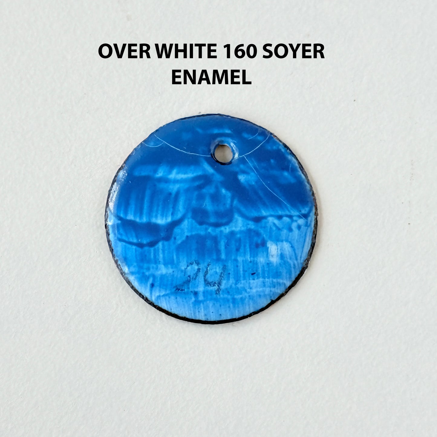 Onglaze Enamel Powder - 8g, Overglaze Painting Powder for Ceramics & Jewelry, Denim Blue No. G024
