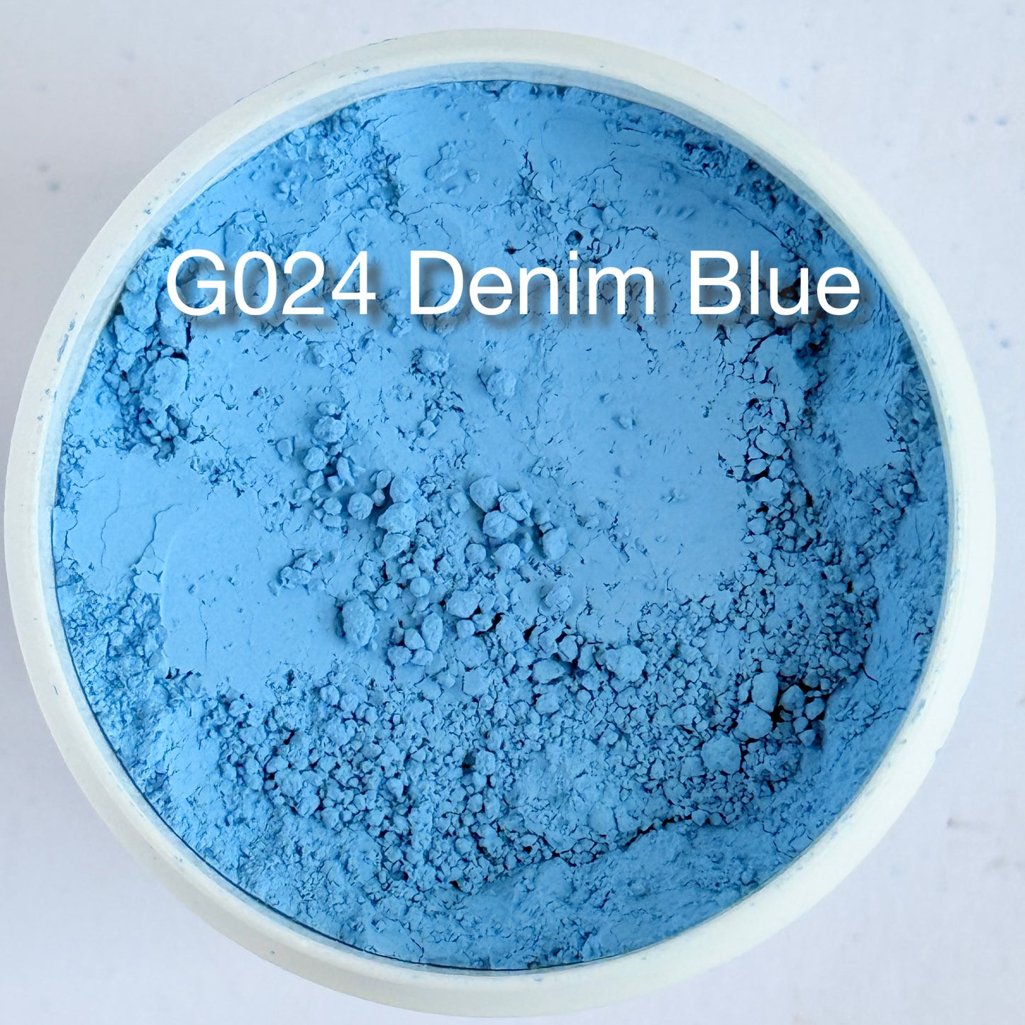 Onglaze Enamel Powder - 8g, Overglaze Painting Powder for Ceramics & Jewelry, Denim Blue No. G024