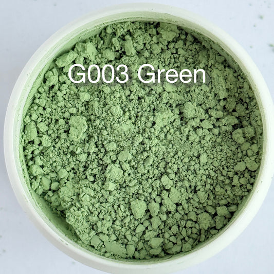 Onglaze Enamel Powder - 8g, Overglaze Painting Powder for Ceramics & Jewelry, Green No. G003