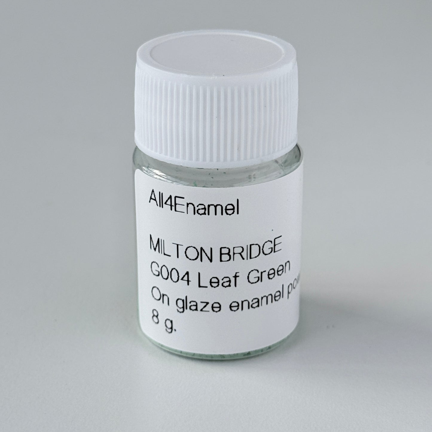 Onglaze Enamel Powder - 8g, Overglaze Painting Powder for Ceramics & Jewelry, Leaf Green No. G004