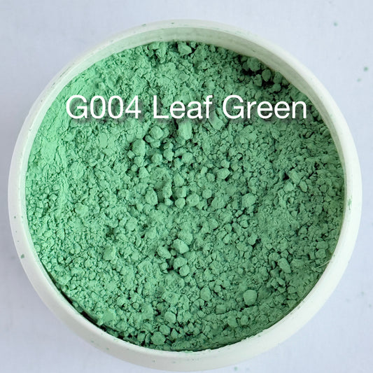 Onglaze Enamel Powder - 8g, Overglaze Painting Powder for Ceramics & Jewelry, Leaf Green No. G004