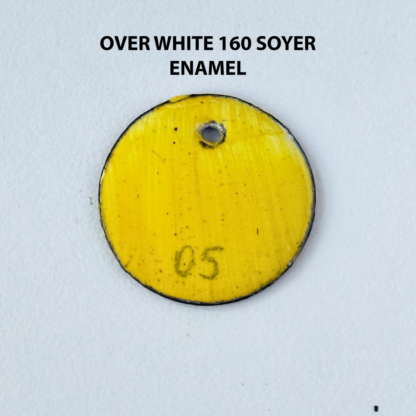 Onglaze Enamel Powder - 8g, Overglaze Painting Powder for Ceramics & Jewelry, Bright Yellow No. G005