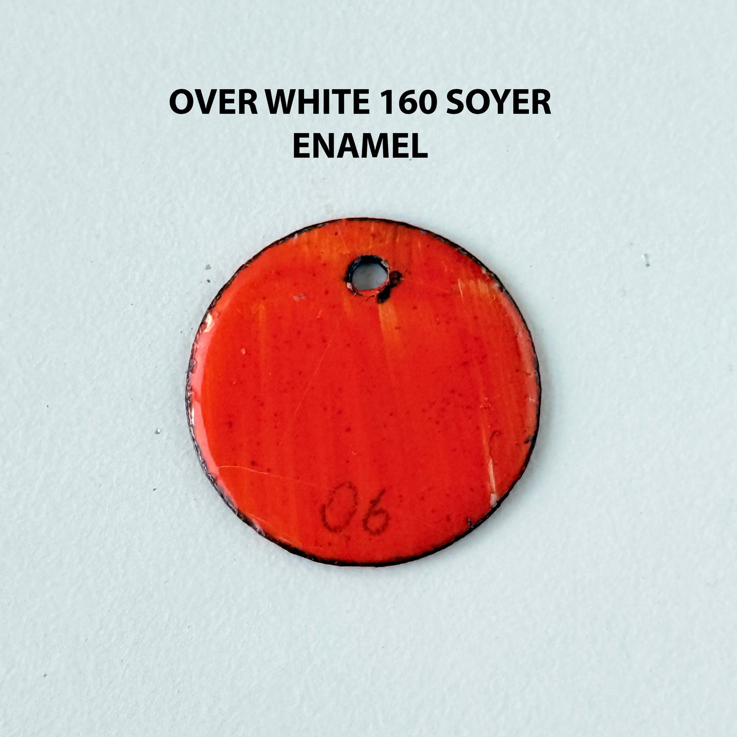 Onglaze Enamel Powder - 8g, Overglaze Painting Powder for Ceramics & Jewelry, Bright Orange No. G006
