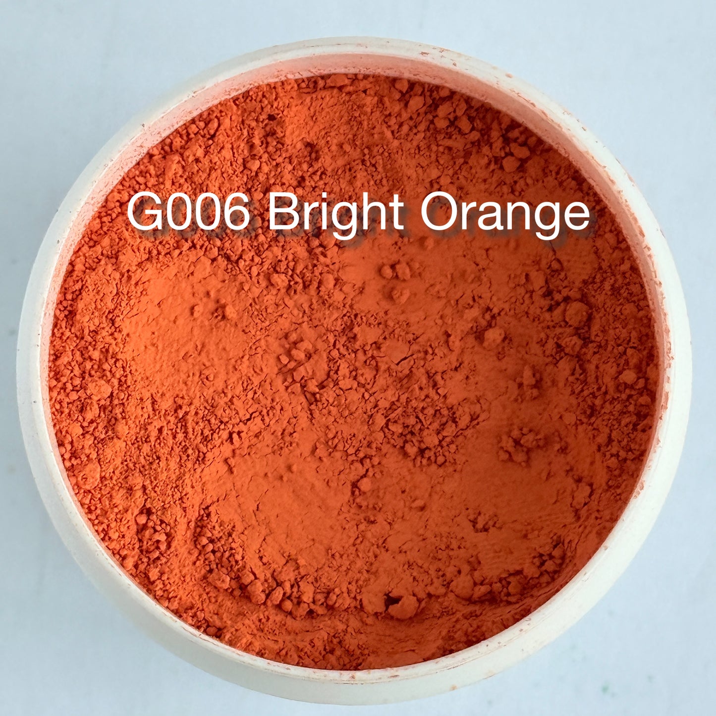 Onglaze Enamel Powder - 8g, Overglaze Painting Powder for Ceramics & Jewelry, Bright Orange No. G006