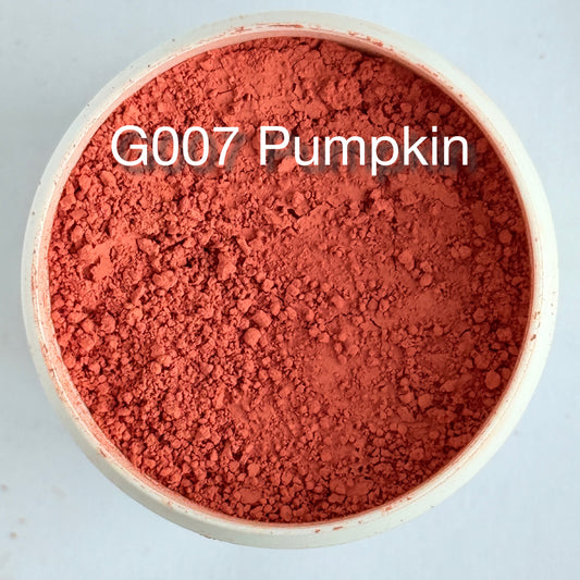 Onglaze Enamel Powder - 8g, Overglaze Painting Powder for Ceramics & Jewelry, Pumpkin No. G007