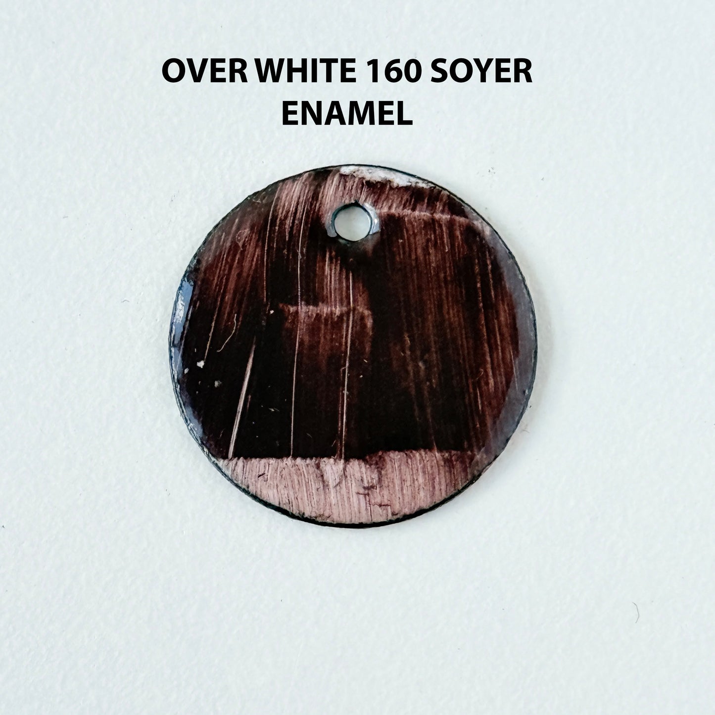 Onglaze Enamel Powder - 8g, Overglaze Painting Powder for Ceramics & Jewelry, Dark Brown No. G009