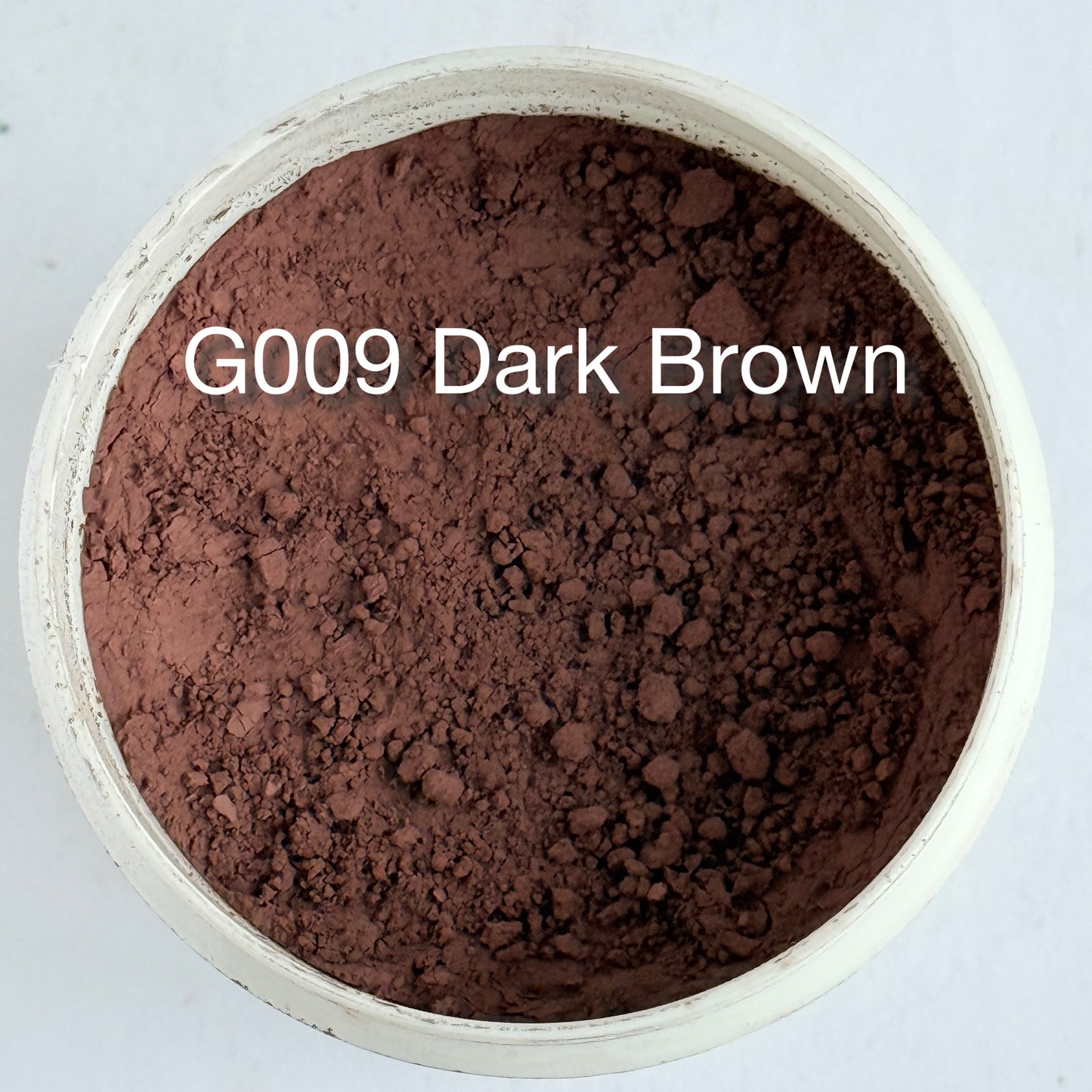 Onglaze Enamel Powder - 8g, Overglaze Painting Powder for Ceramics & Jewelry, Dark Brown No. G009