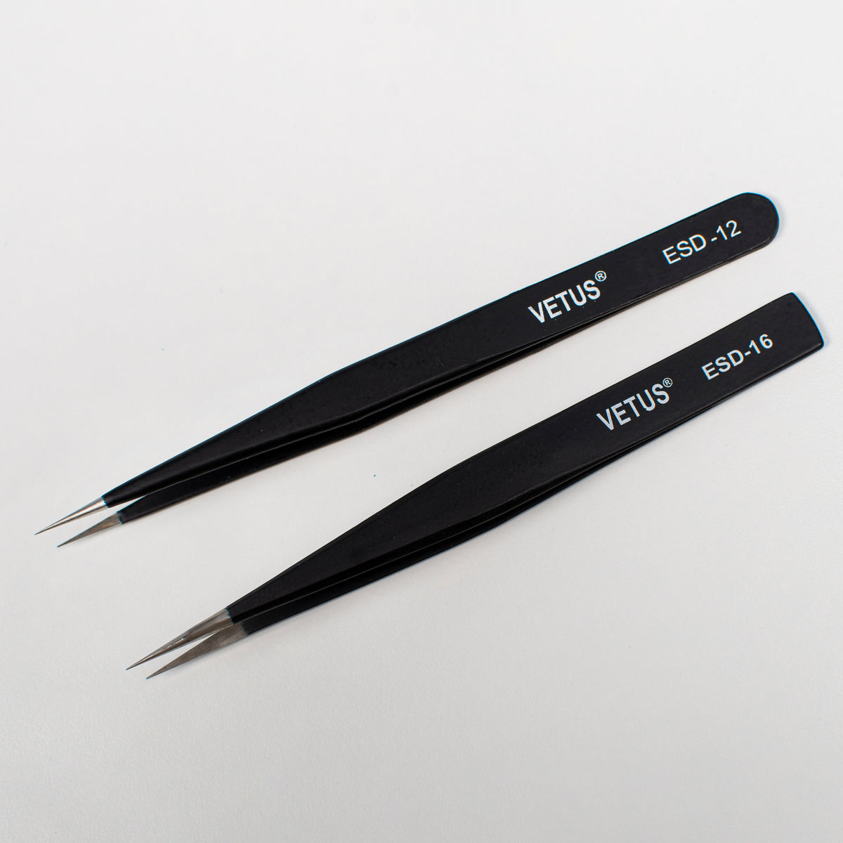 Tweezers Vetus ESD 12, 1pcs, Stainless Stee Tweezers For Bending Wire
