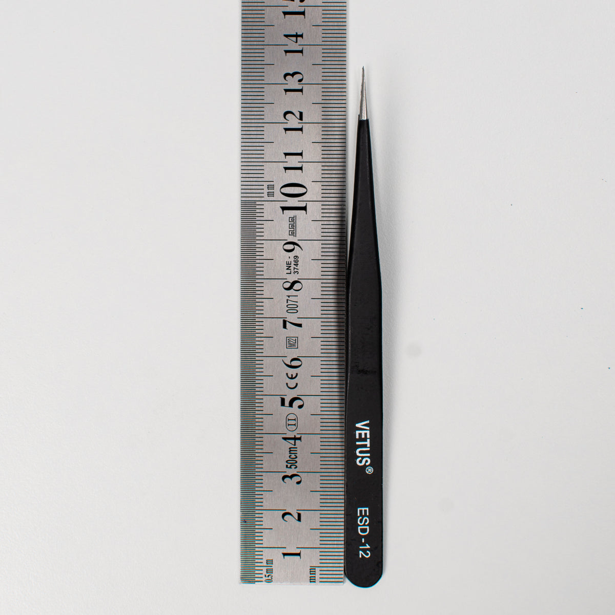 Tweezers Vetus ESD 12, 1pcs, Stainless Stee Tweezers For Bending Wire