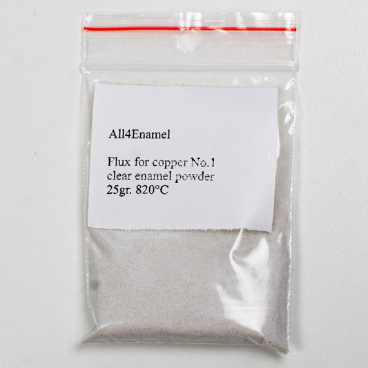 Flux, Clear Enamel For Copper, No 1, 25g, Lead Free Glassed Powder For Enamelling, Fondant, Dry Enamel Powder, Cover Base For Enamelling