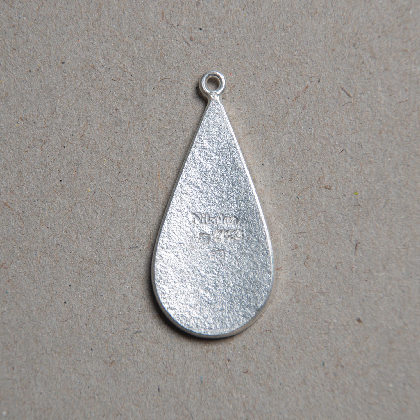 Big Teardrop Sterling Silver  26x13 mm Blank For Enamelling, No Need To Add Foil Or Counter Enamel, 925 Form For Cloisonne Enamel