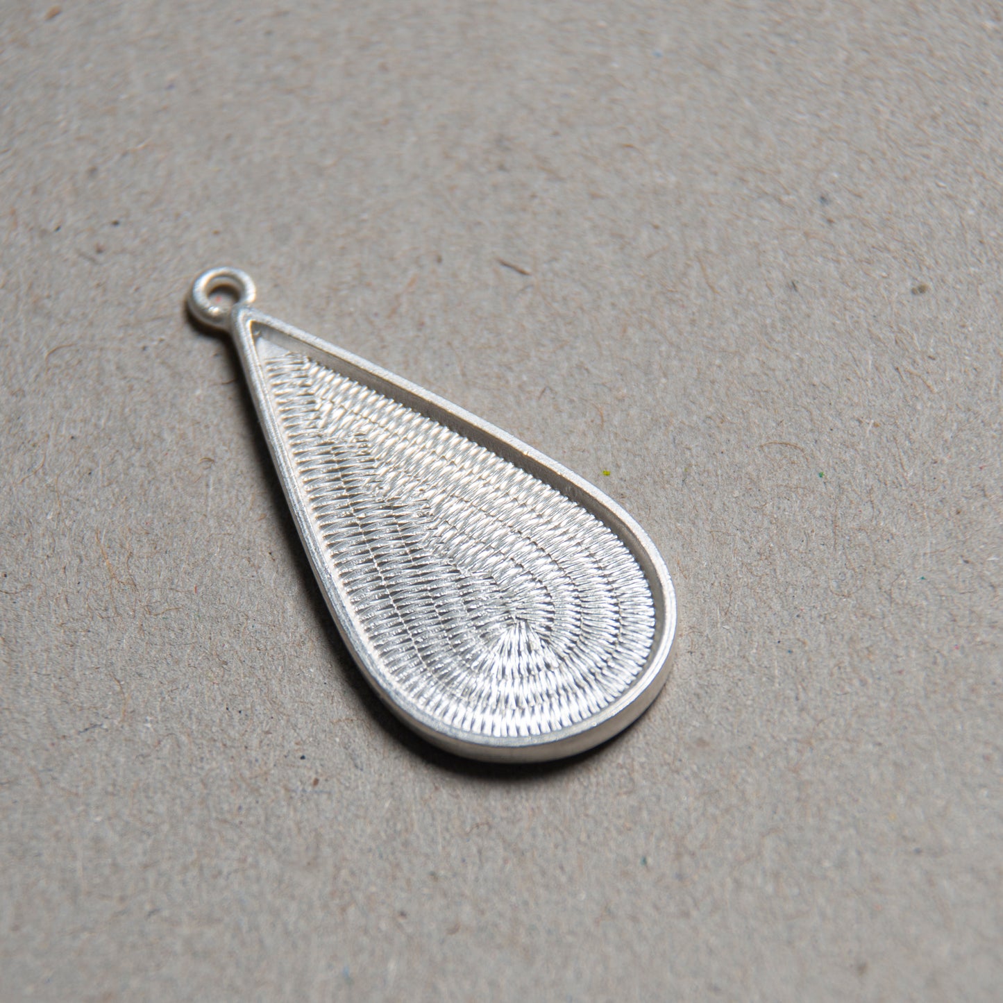 Big Teardrop Sterling Silver  26x13 mm Blank For Enamelling, No Need To Add Foil Or Counter Enamel, 925 Form For Cloisonne Enamel