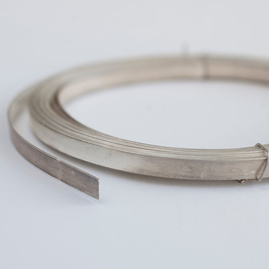 Bezel Flat Wire 0,35 x 3,5 mm, Handmade Wire, Sterling Silver 925 Strip, Silver Strip For Cabochoon Set, Wire For Stone Setting