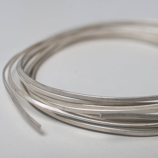 Flat Wire 0,6 x 1,2 mm, Handmade Wire, Sterling Silver 925 Strip, Silver Strip For Jewelry Making, Wire For Making Filigree