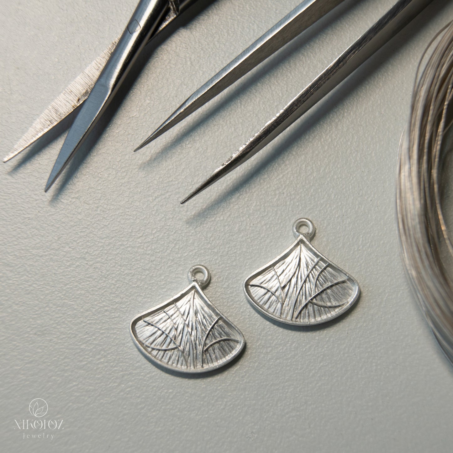 Wide Teardrop Sterling Silver 16x13 mm Blank For Enamelling, No Need To Add Foil Or Counter Enamel, 925 Form For Earrings Or Pendant