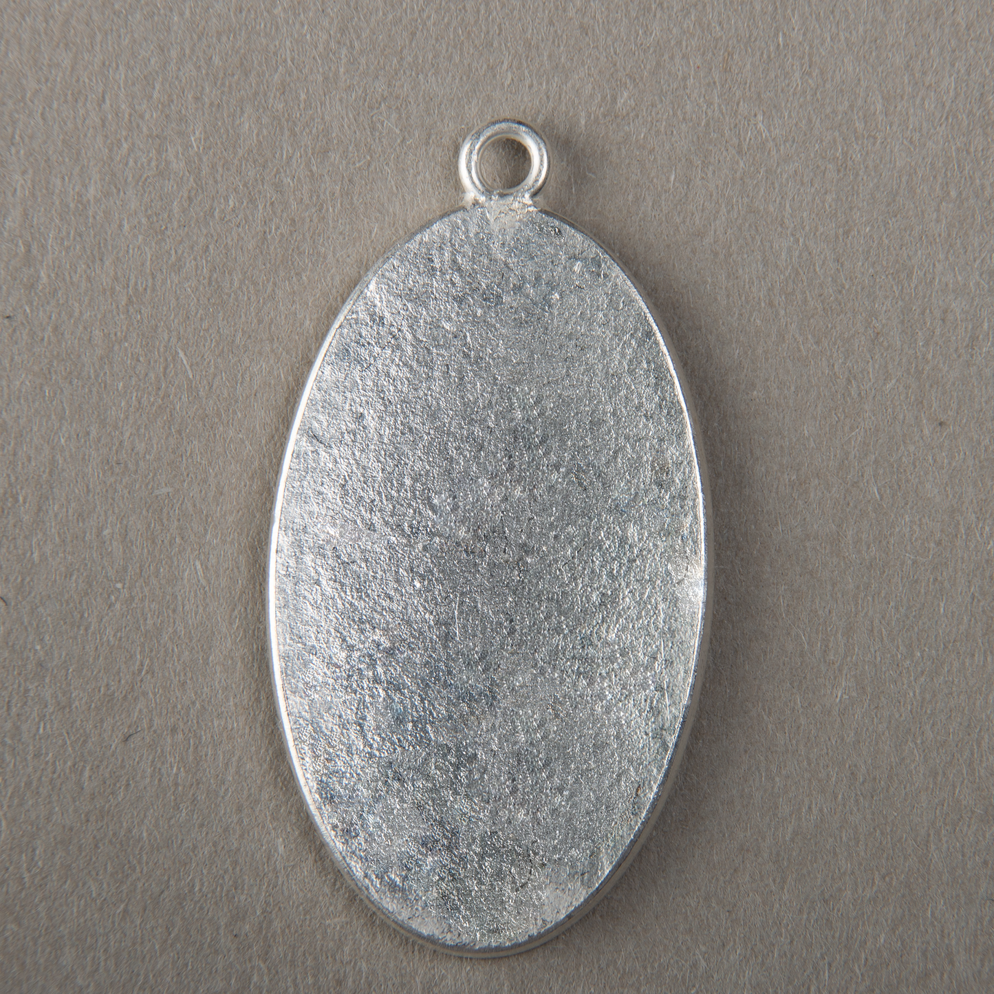 Oval Sterling Silver Blank For Enamelling 29x17 mm, No Need To Add Foil Or Counter Enamel, 925 Form For Making Cloisonne Jewelry